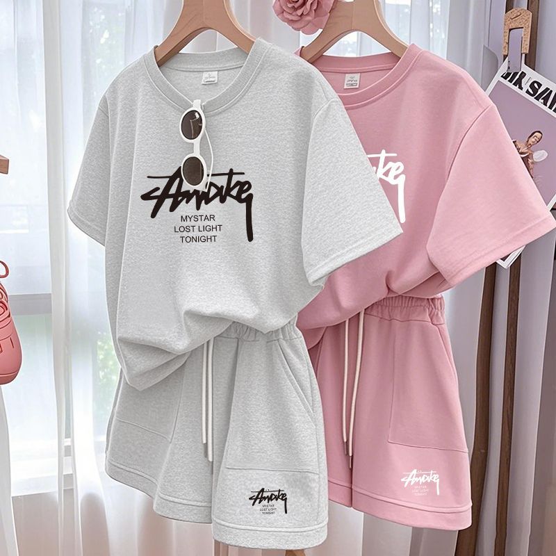 Shorts - New Women's Plus-size Set Adult Short-sleeve