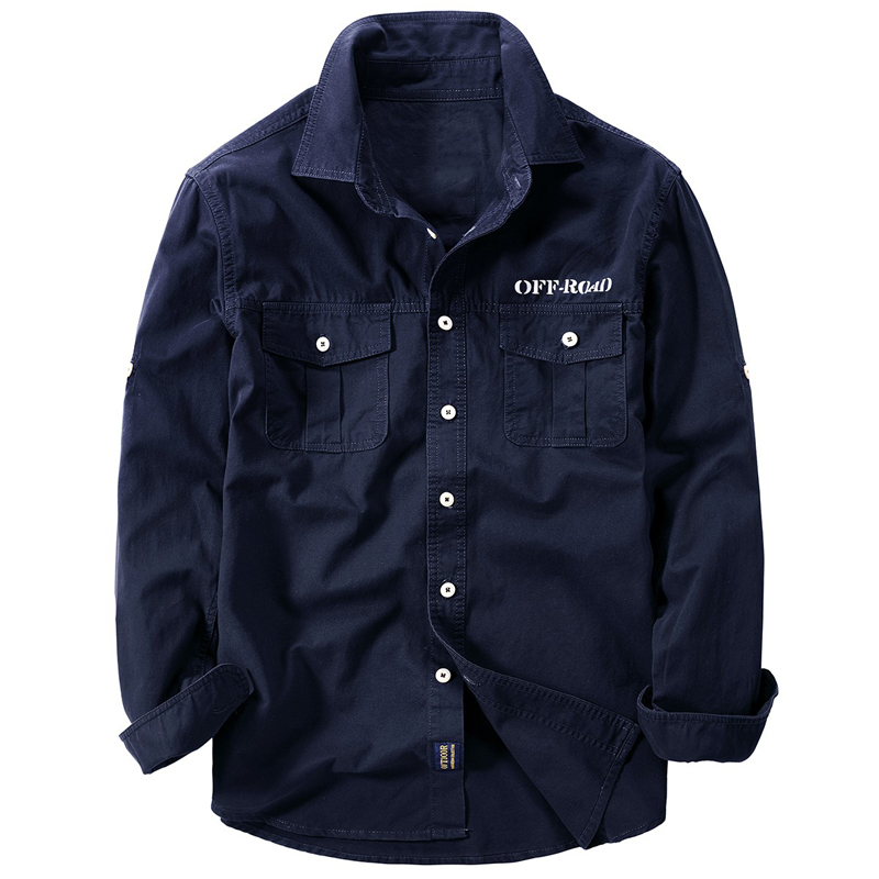 New Men's Spring Multi-pocket  - đánh giá và giá Tactical Military Shirt Cargo
