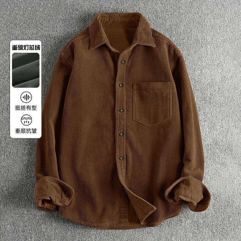Autumn Men's Corduroy Long Sle - đánh giá và giá Corduroy Button Up Shirt Men