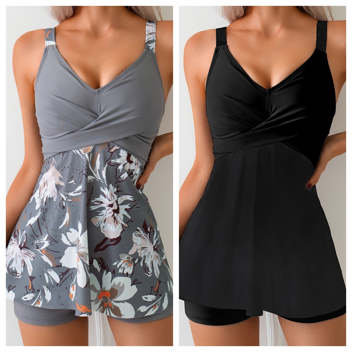 Swimsuit Woman Tankini Two Pie - đánh giá và giá Shorts