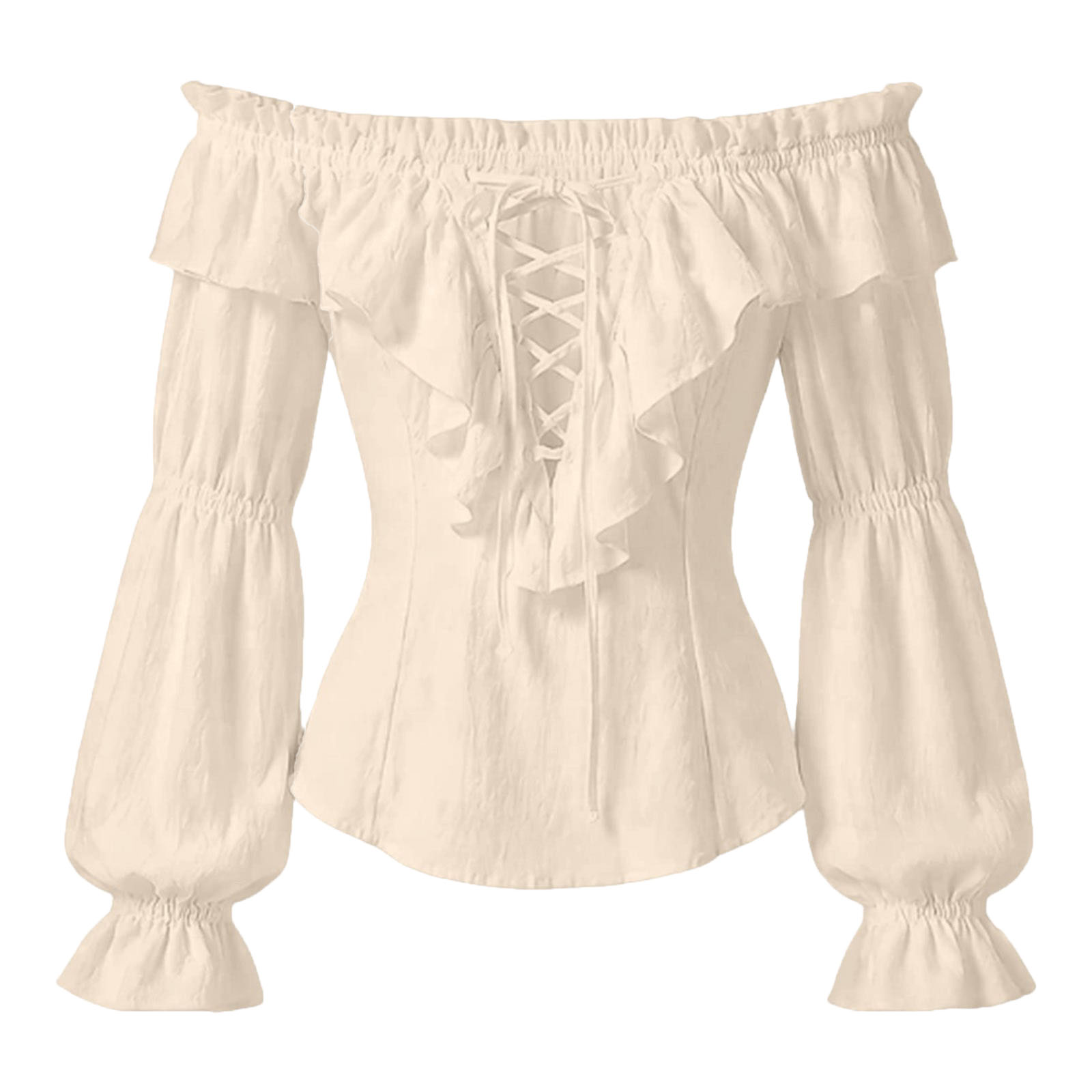Women Pirate Shirt Renaissance - đánh giá và giá Medieval Gothic Lace Up Pirate Shirt