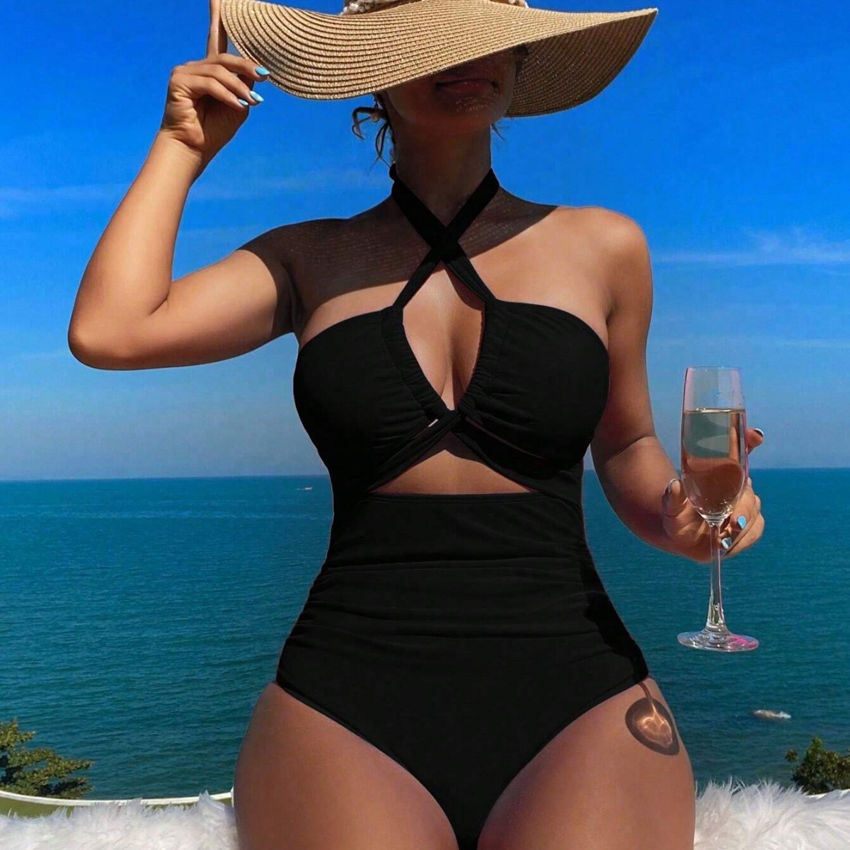 Women Swimsuit Halter Neck Sol - đánh giá và giá Suits