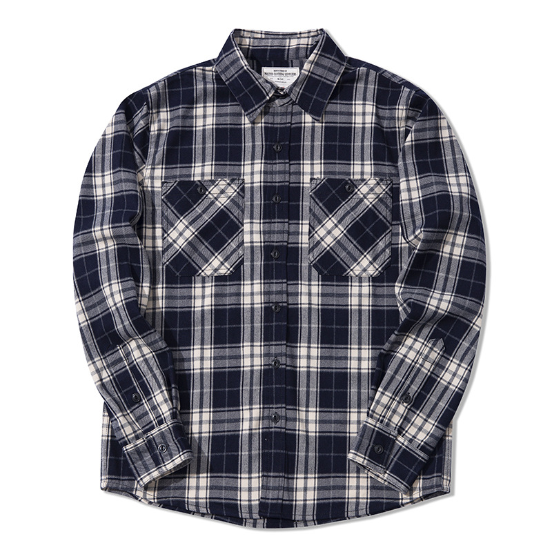 Autumn Winter Fashion Men's Cl - đánh giá và giá Flannel Plaid Shirt Heavy Weight