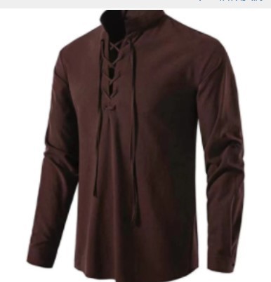 Mens Pirate Shirt Viking Retro - đánh giá và giá Medieval Gothic Lace Up Pirate Shirt