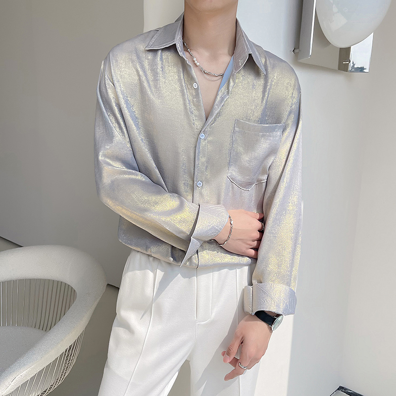 Sexy Silk Satin Shirts for Men - đánh giá và giá Mens Satin Silk Dress Shirt