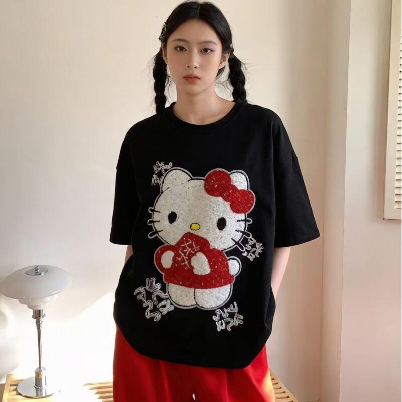 Cute Short-Sleeved Hello Kitty - đánh giá và giá T-Shirts