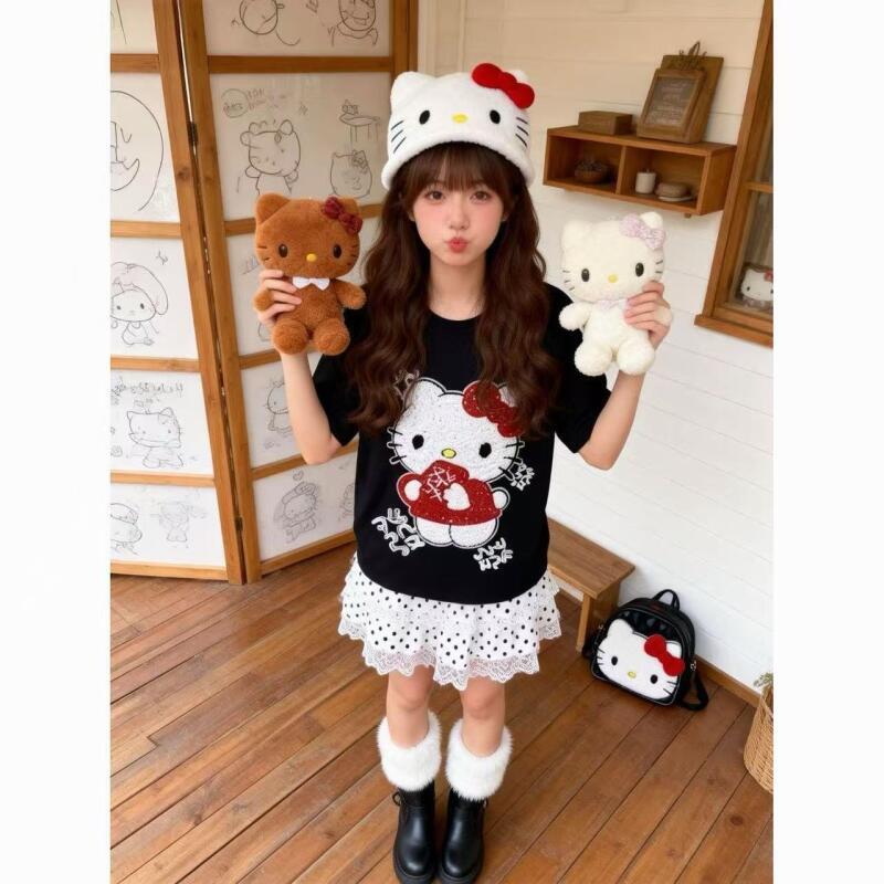 Cute Short-Sleeved Hello Kitty - đánh giá và giá T-Shirts