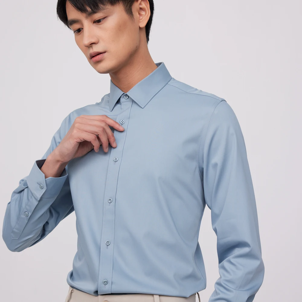 Men's Business Non-Iron Shirt  - đánh giá và giá Breathable Bamboo Fiber Shirt Non Iron