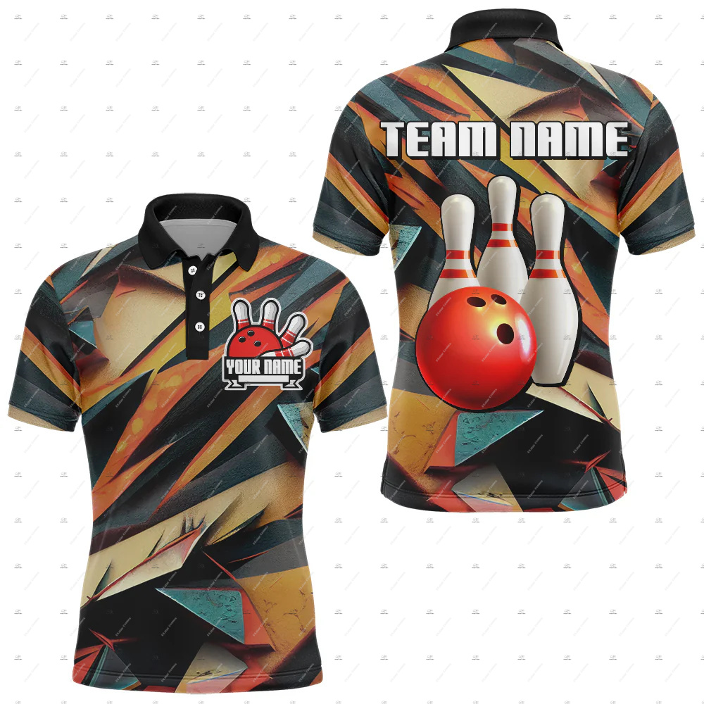 Custom Name Bowling Skull Flam - đánh giá và giá Short Sleeve Bowling Shirt Retro