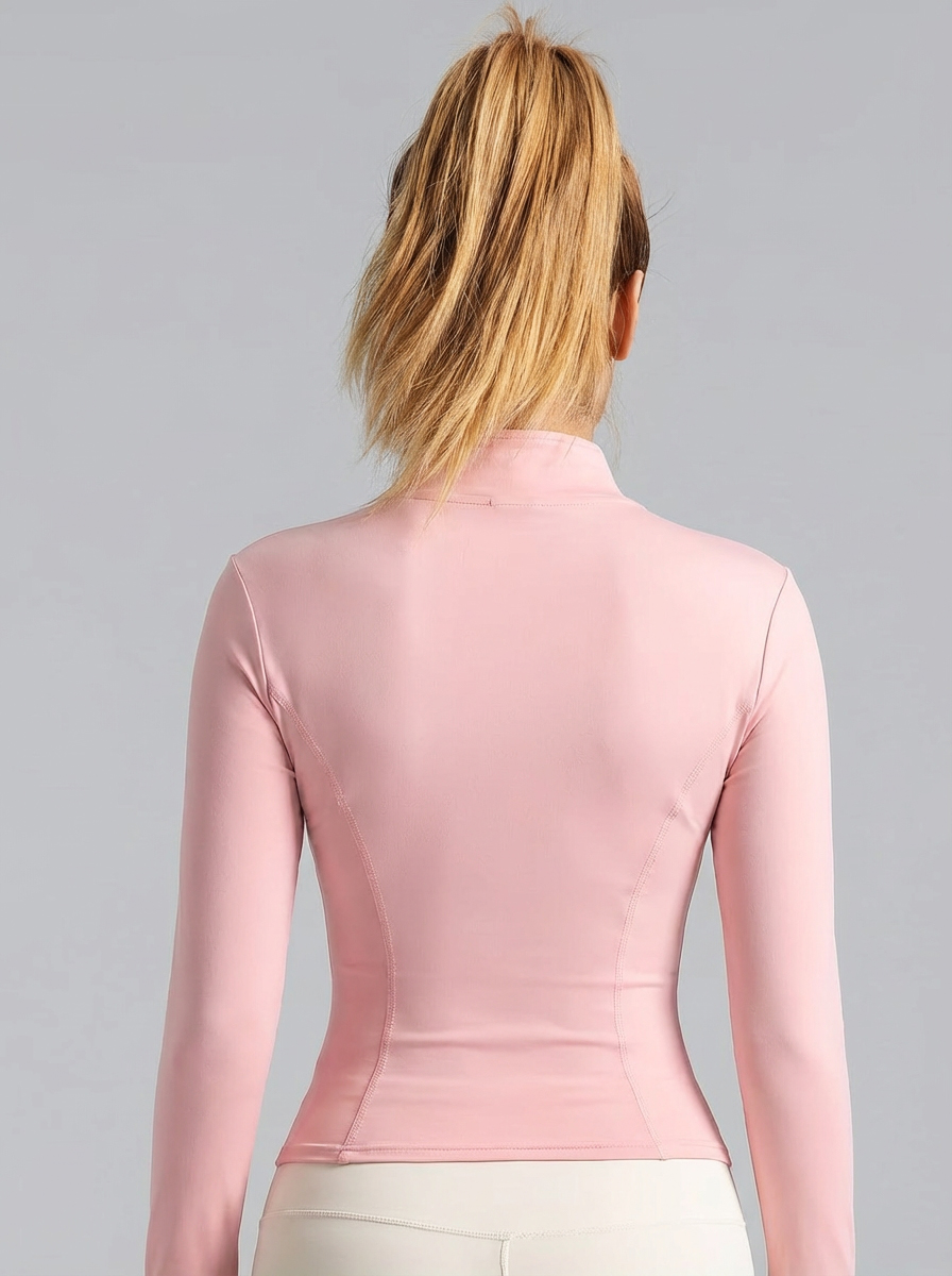 New Women Light Pink Yoga Coat - đánh giá và giá Jackets