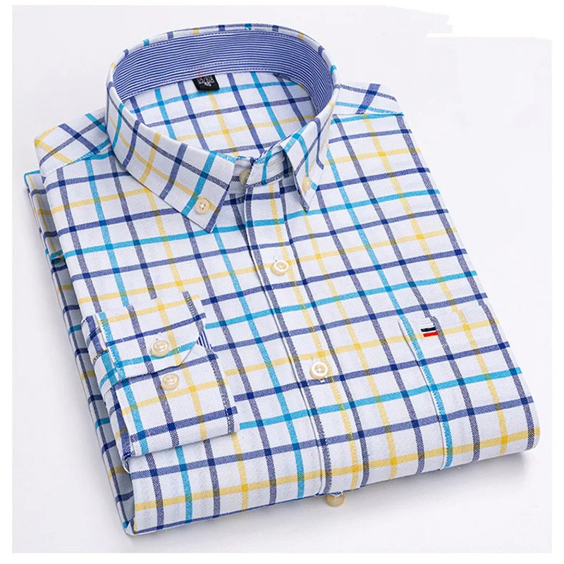 2024 new Men's Shirt Long slee - đánh giá và giá Oxford Cotton Casual Shirt Business