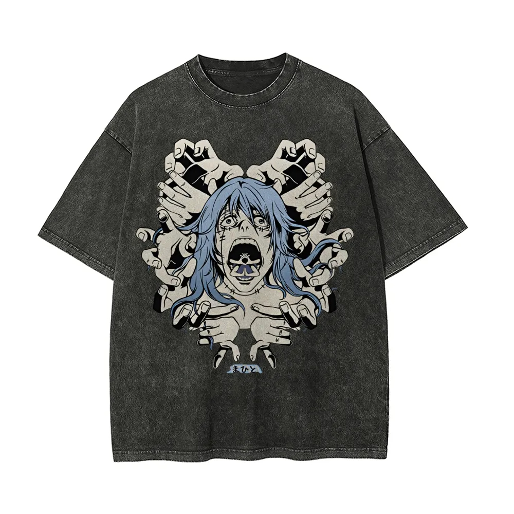 Mahito T Shirt Jujutsu Kaisen  - đánh giá và giá Acid Wash Vintage Graphic T Shirt