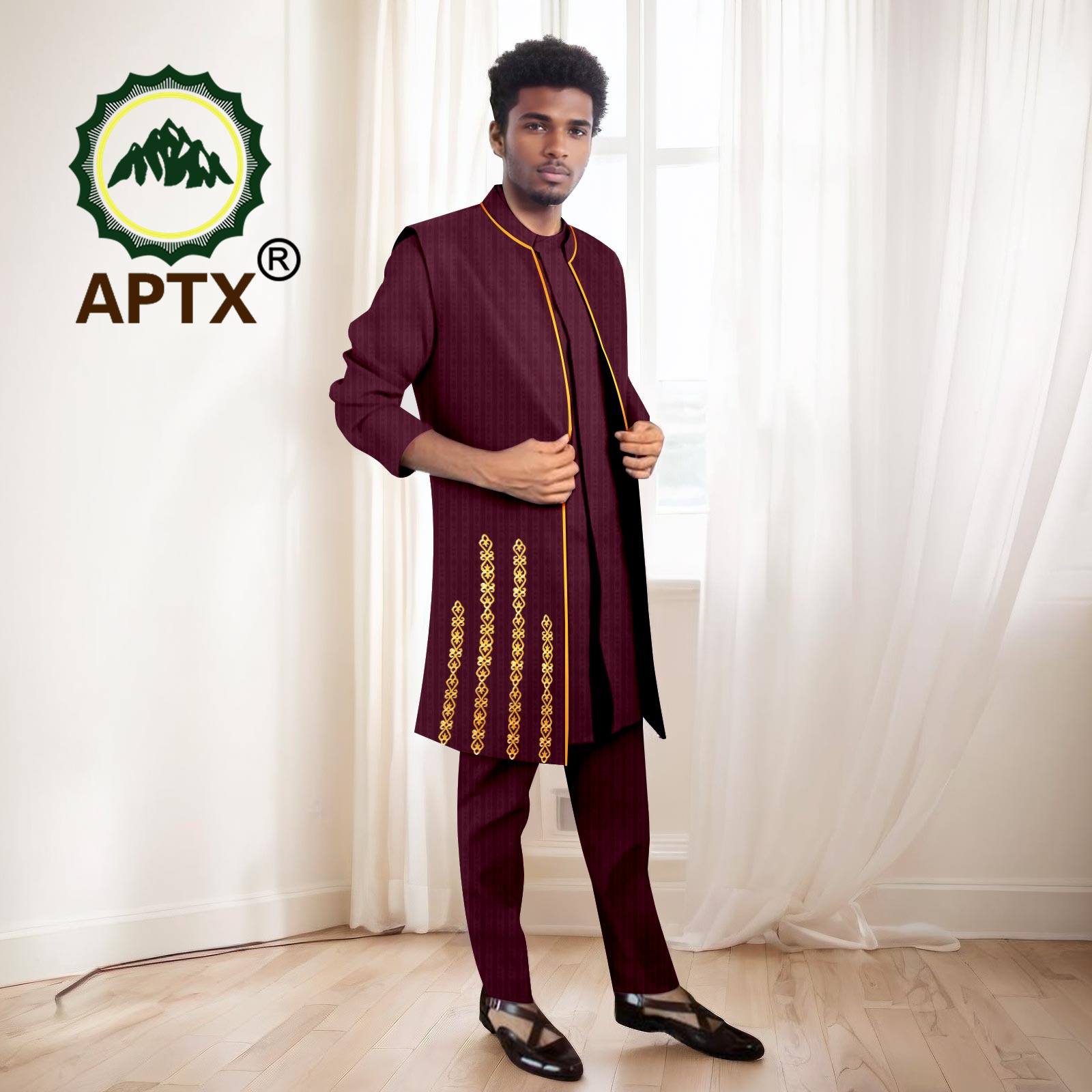 African Men Suits High Quality - đánh giá và giá Mandarin Collar Formal Shirt Slim Fit