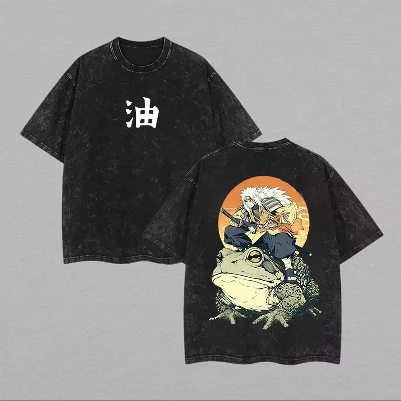 2026 Jiraiya T Shirt Naruto To - đánh giá và giá Acid Wash Vintage Graphic T Shirt