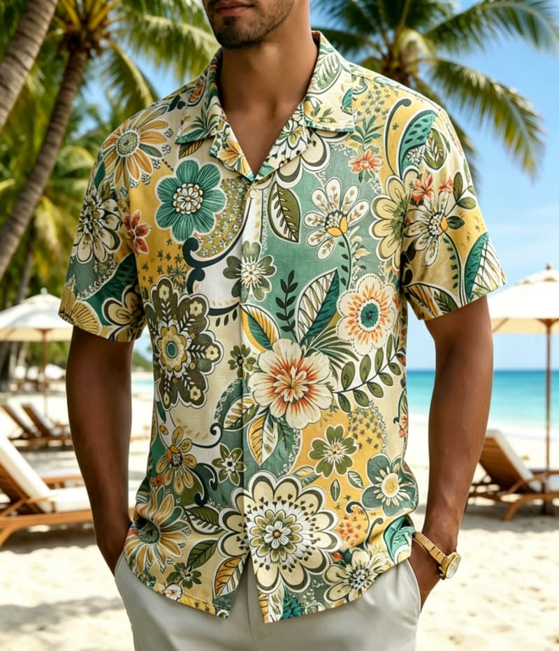 Men's Vintage Boho Tropical Fl - đánh giá và giá Vintage Hawaiian Floral Shirt