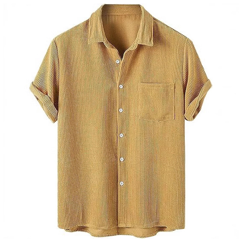 2026 Spring Summer Casual Mens - đánh giá và giá Corduroy Button Up Shirt Men