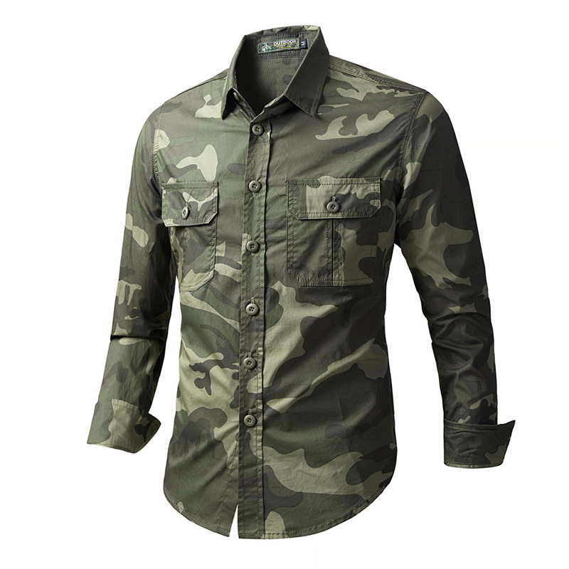 Spring Autumn Men's Tactical C - đánh giá và giá Tactical Military Shirt Cargo