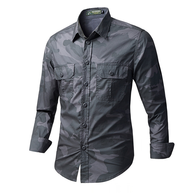 Spring Autumn Men's Tactical C - đánh giá và giá Tactical Military Shirt Cargo