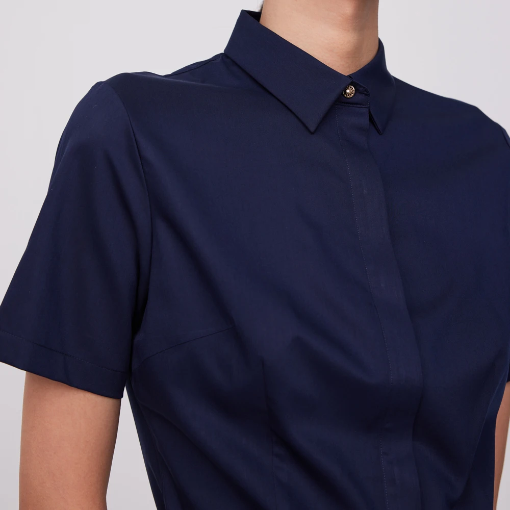 Women's Short Sleeve Non-Iron  - đánh giá và giá Breathable Bamboo Fiber Shirt Non Iron