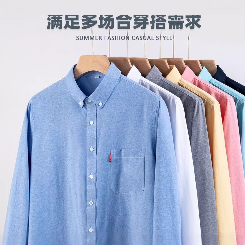 Men's Pure Cotton Oxford Cloth - đánh giá và giá Oxford Cotton Casual Shirt Business
