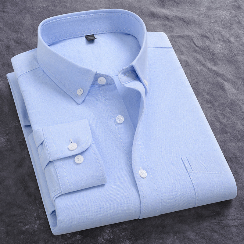 Spring New Men Oxford Shirt Lo - đánh giá và giá Oxford Cotton Casual Shirt Business