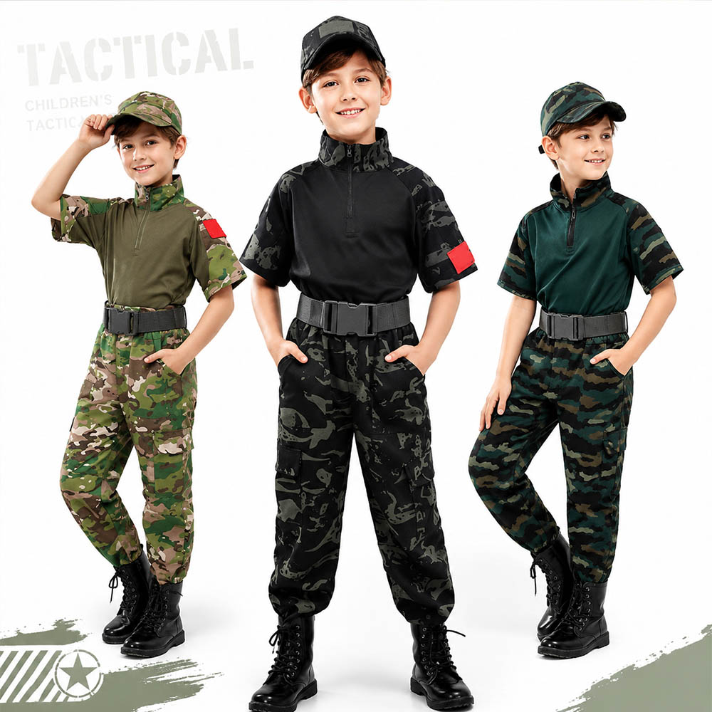 Kids Camouflage Tactical Frog  - đánh giá và giá Tactical Military Shirt Cargo
