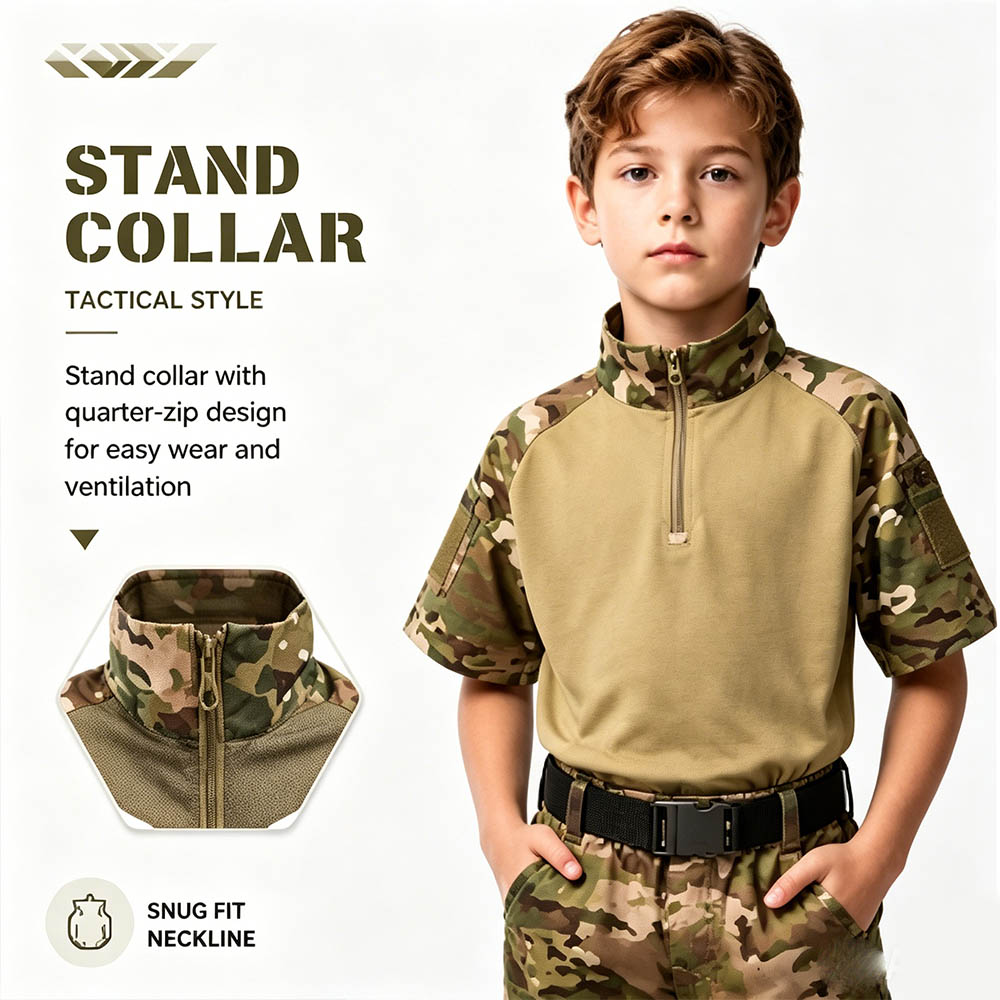 Kids Camouflage Tactical Frog  - đánh giá và giá Tactical Military Shirt Cargo