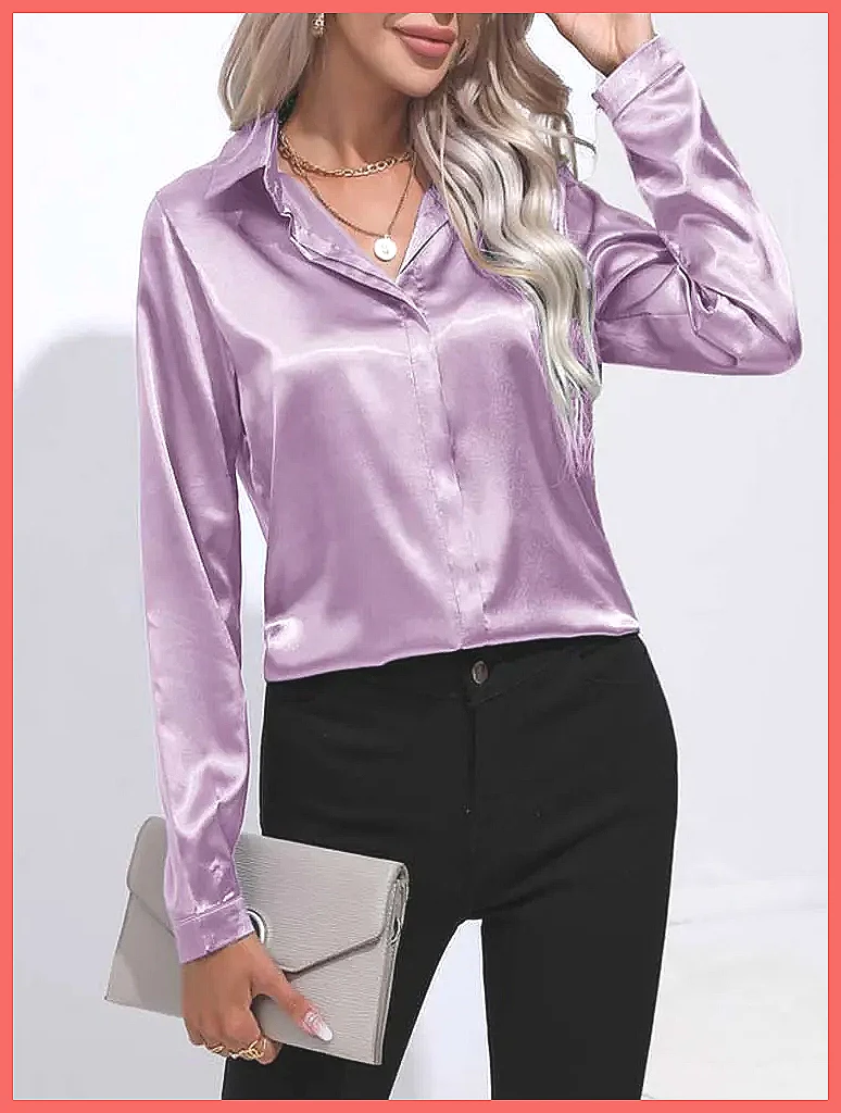 2025 Spring Summer Satin Shirt - đánh giá và giá Shirts
