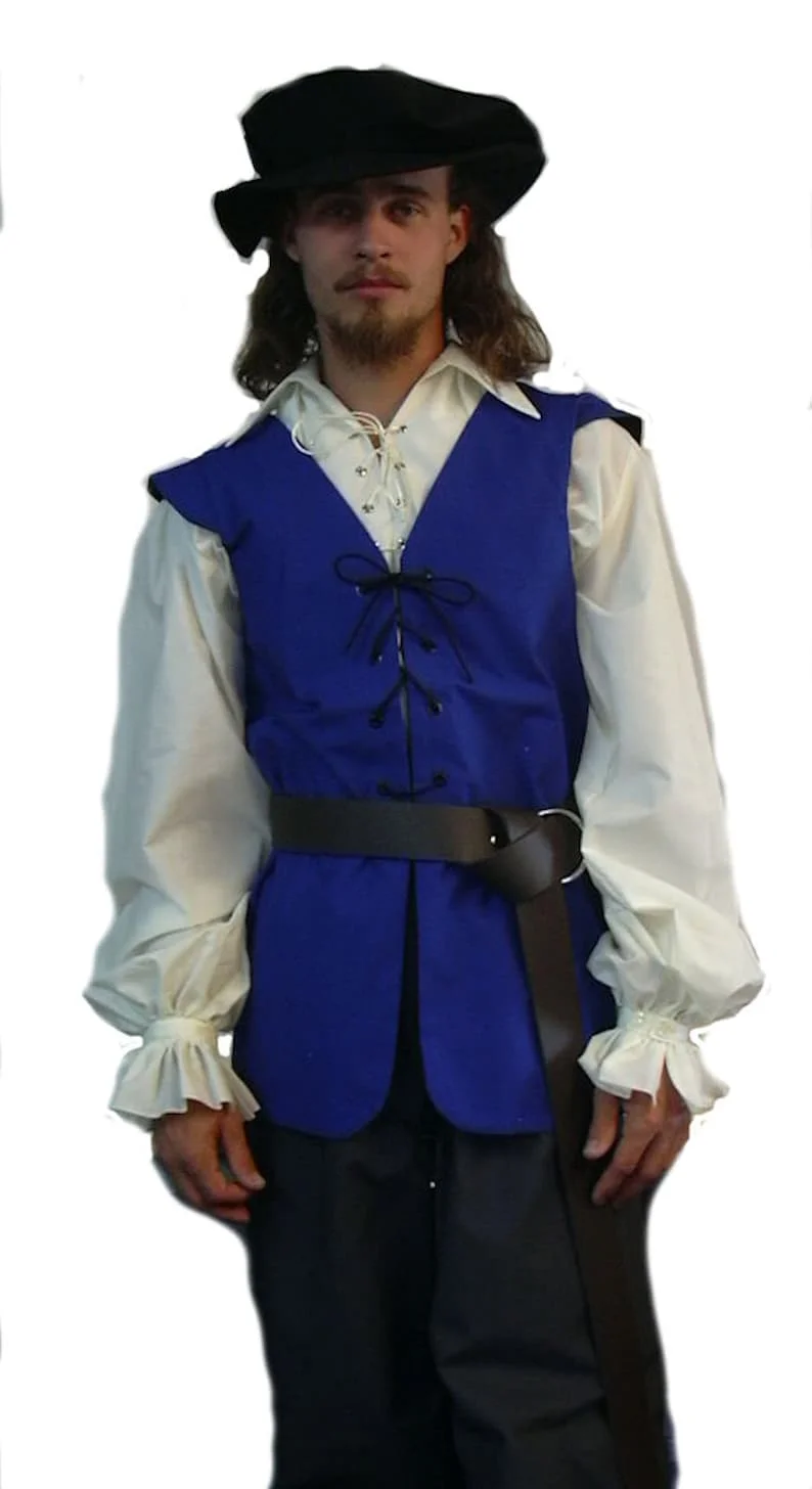 Medieval Shirts Ruffled Gothic - đánh giá và giá Medieval Gothic Lace Up Pirate Shirt