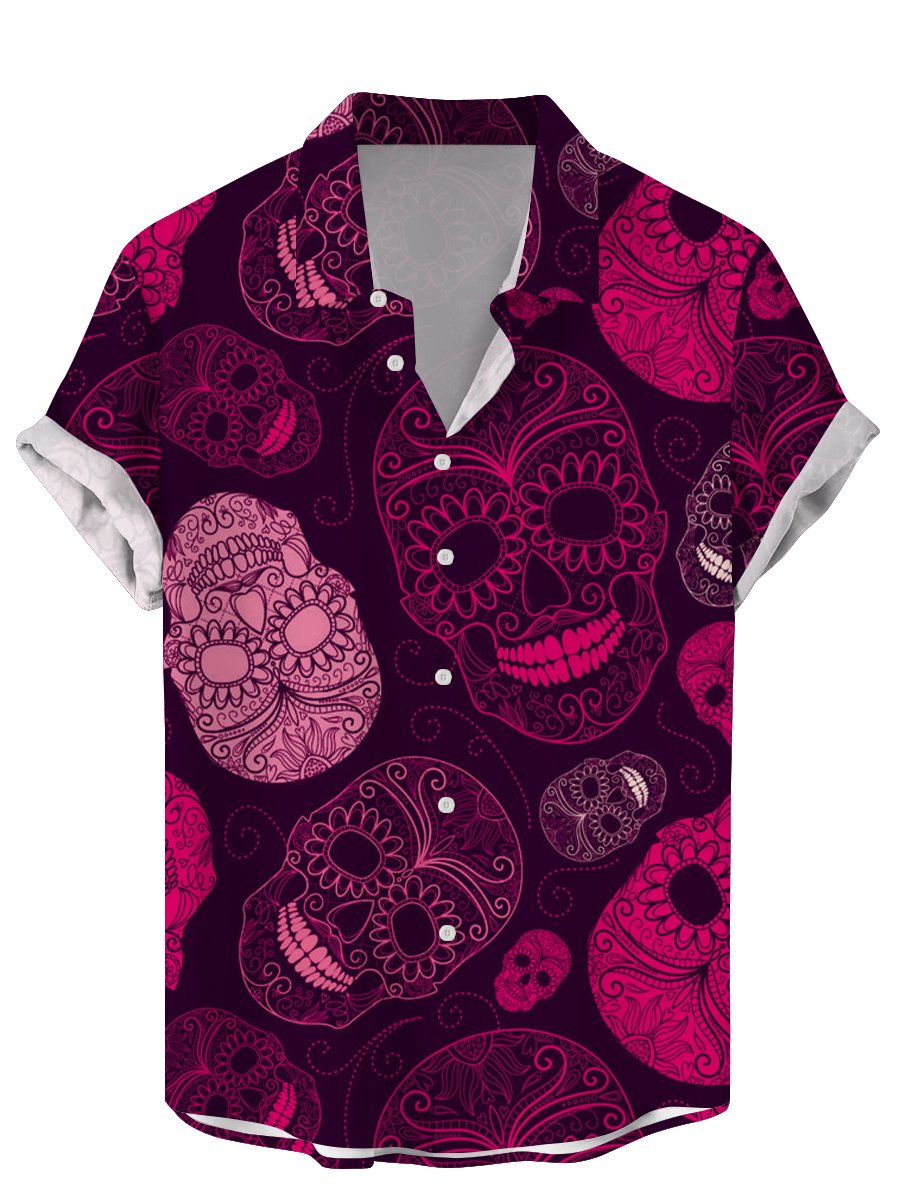 Vintage Skull Floral Men's Shi - đánh giá và giá Vintage Hawaiian Floral Shirt