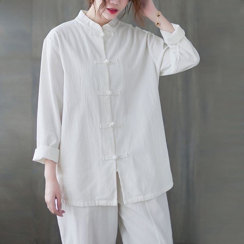 Loose Cotton Linen Shirt Long  - đánh giá và giá Mens Linen Shirt Long Sleeve
