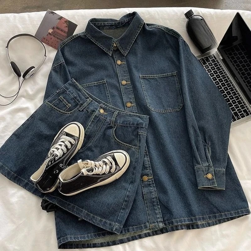Y2K Denim Skirt Set: Vintage J - đánh giá và giá Jackets