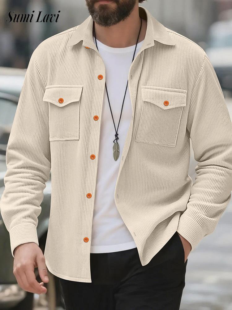 Casual Men's Corduroy Shirt Ja - đánh giá và giá Corduroy Button Up Shirt Men