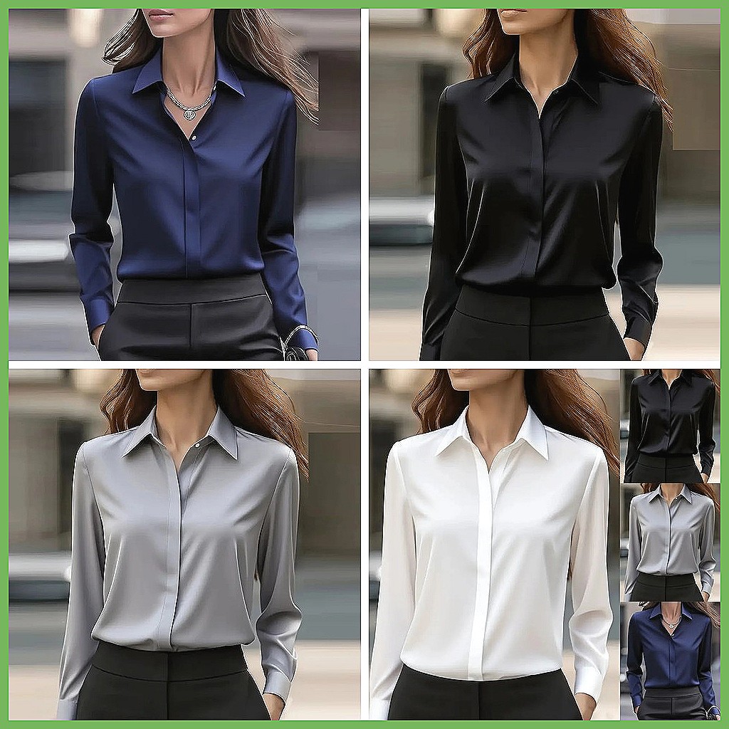 New Women's Office Blouse Long - đánh giá và giá Shirts