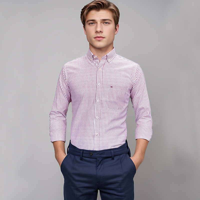 Men's 100% Cotton Shirt Long S - đánh giá và giá Oxford Cotton Casual Shirt Business