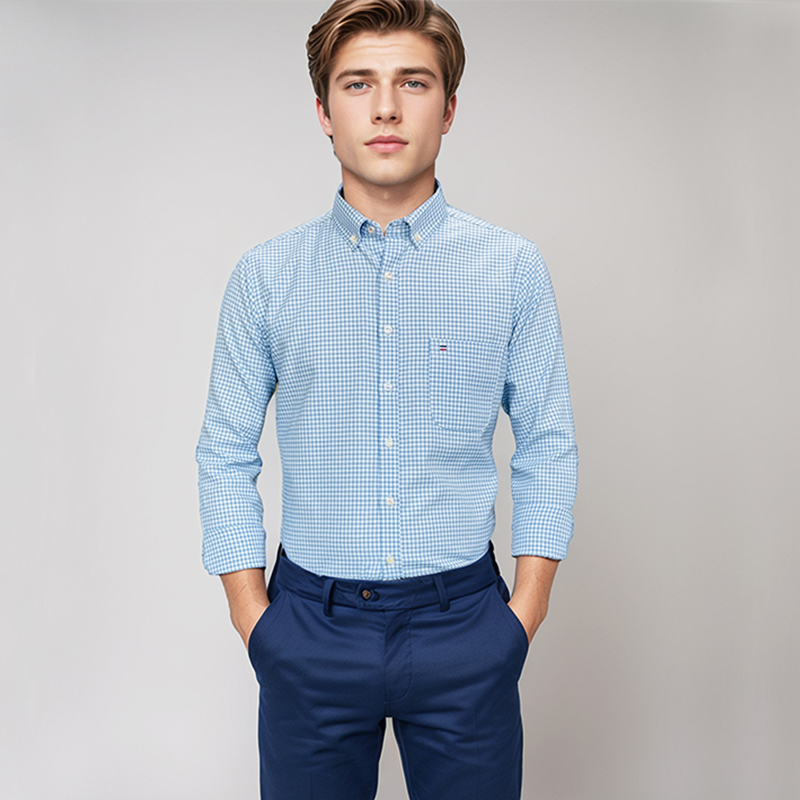 Men's 100% Cotton Shirt Long S - đánh giá và giá Oxford Cotton Casual Shirt Business