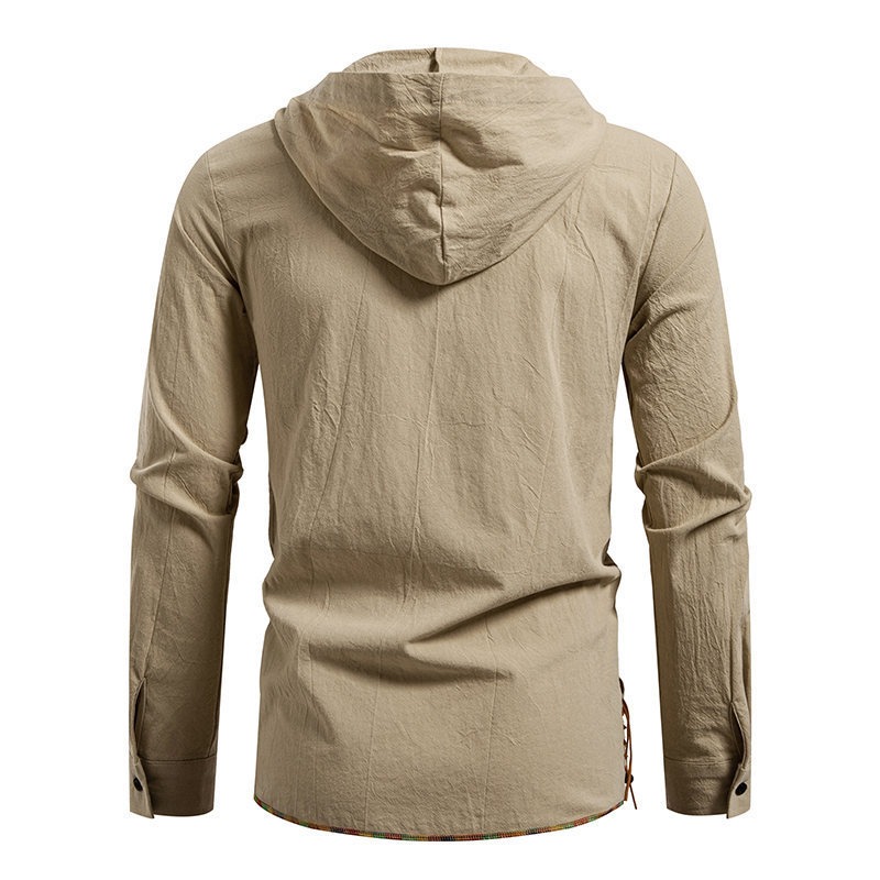 Men's Long Sleeve Hooded T-shi - đánh giá và giá Medieval Gothic Lace Up Pirate Shirt