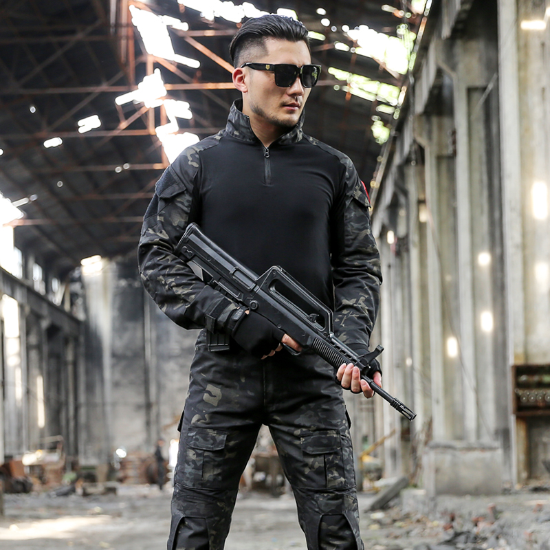 Outdoor Tactical Suits Camoufl - đánh giá và giá Tactical Military Shirt Cargo