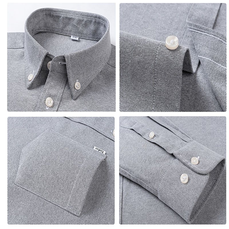 Men's Pure Cotton Oxford Solid - đánh giá và giá Oxford Cotton Casual Shirt Business