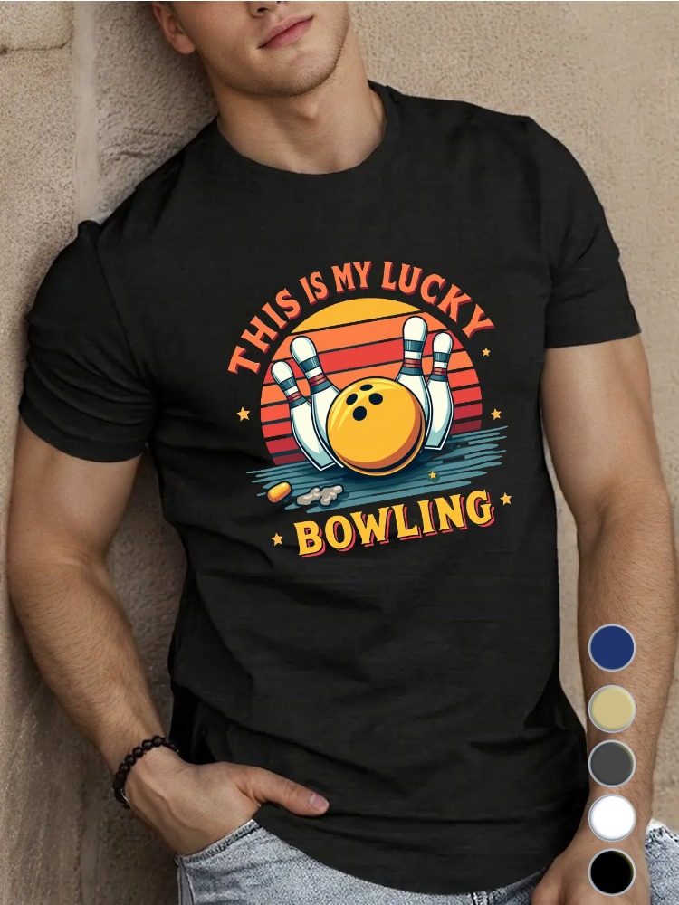Royal Blue Mens Crew Neck Cott - đánh giá và giá Short Sleeve Bowling Shirt Retro
