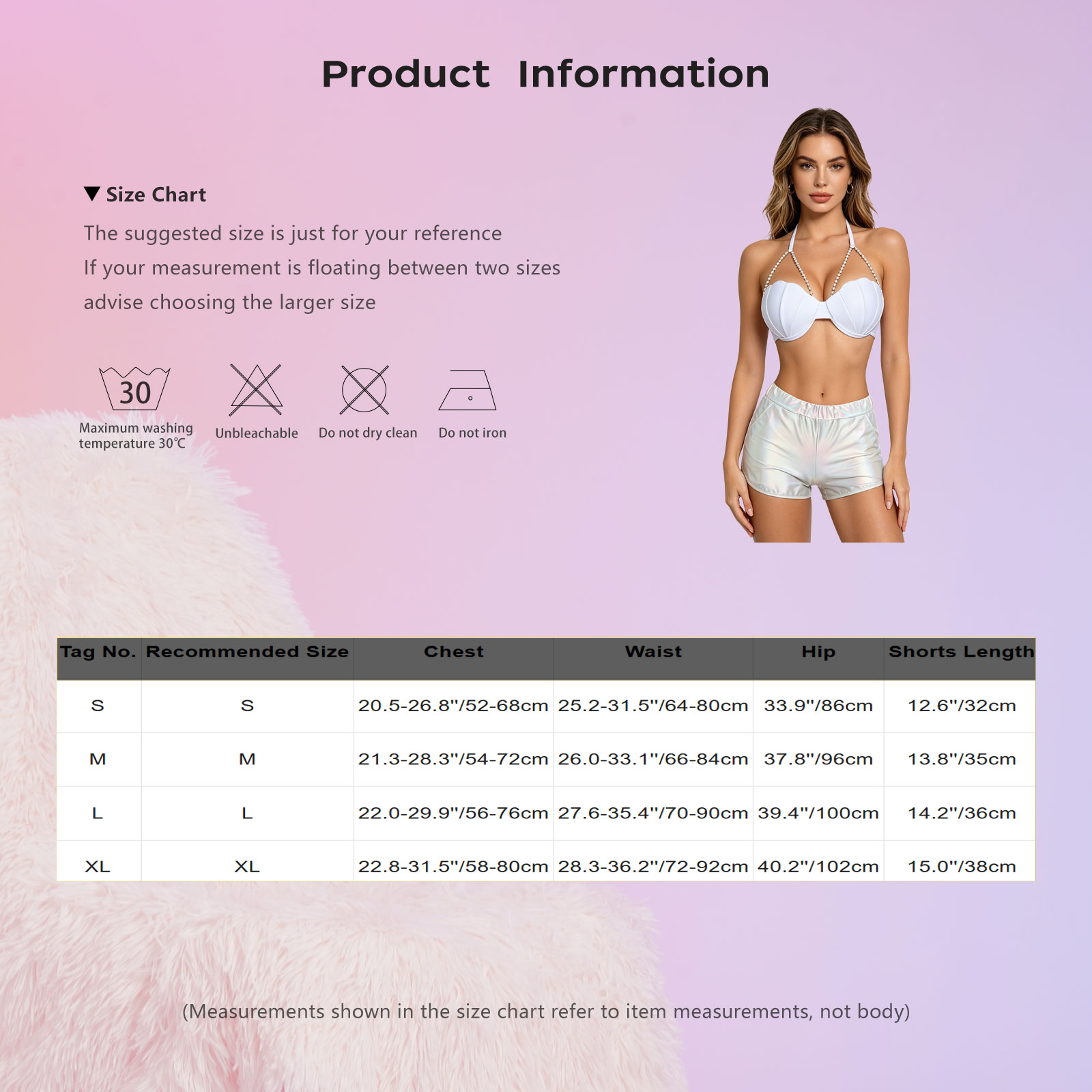 Women Metallic Shiny Swimwear  - đánh giá và giá Shorts