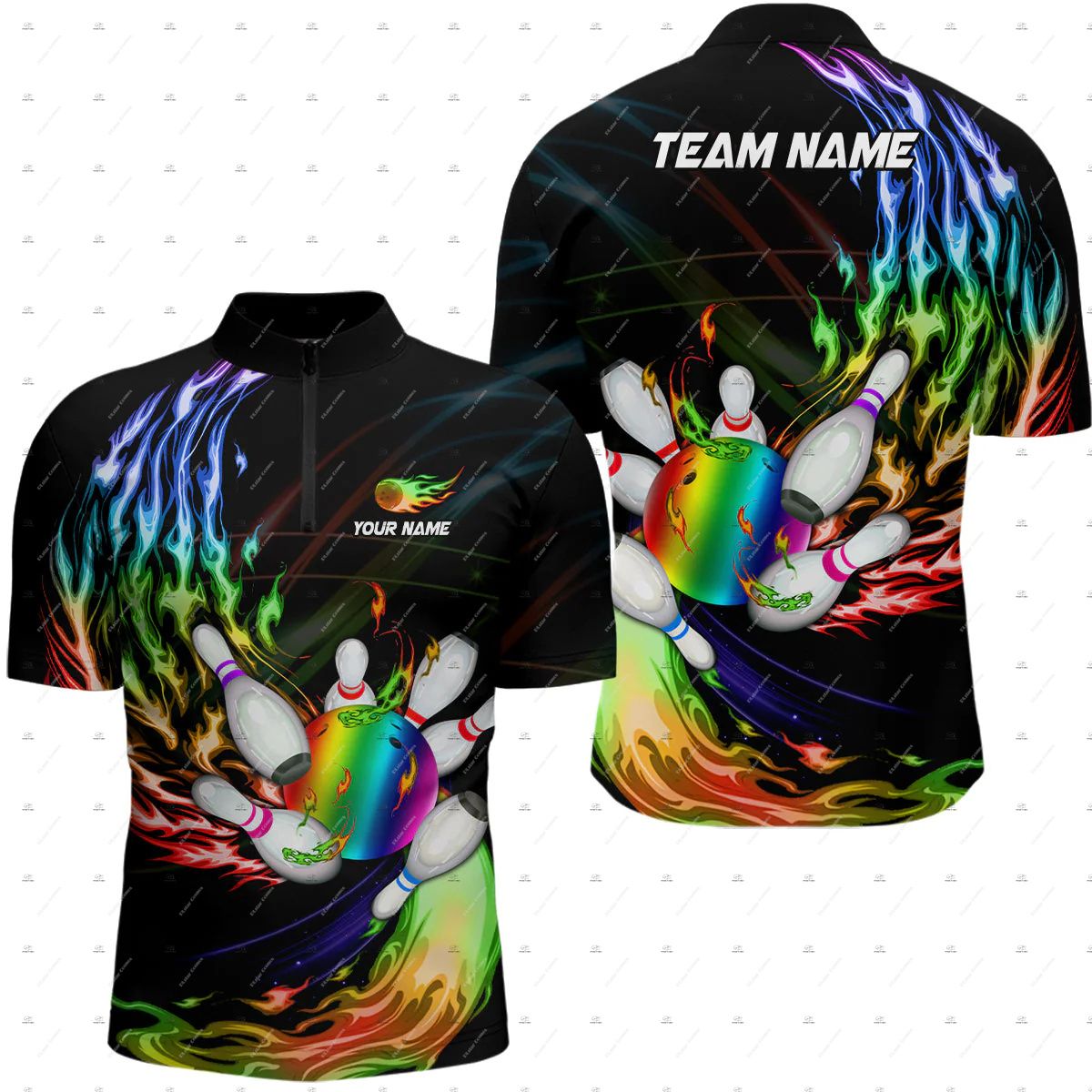 Custom Name Bowling Skull Colo - đánh giá và giá Short Sleeve Bowling Shirt Retro