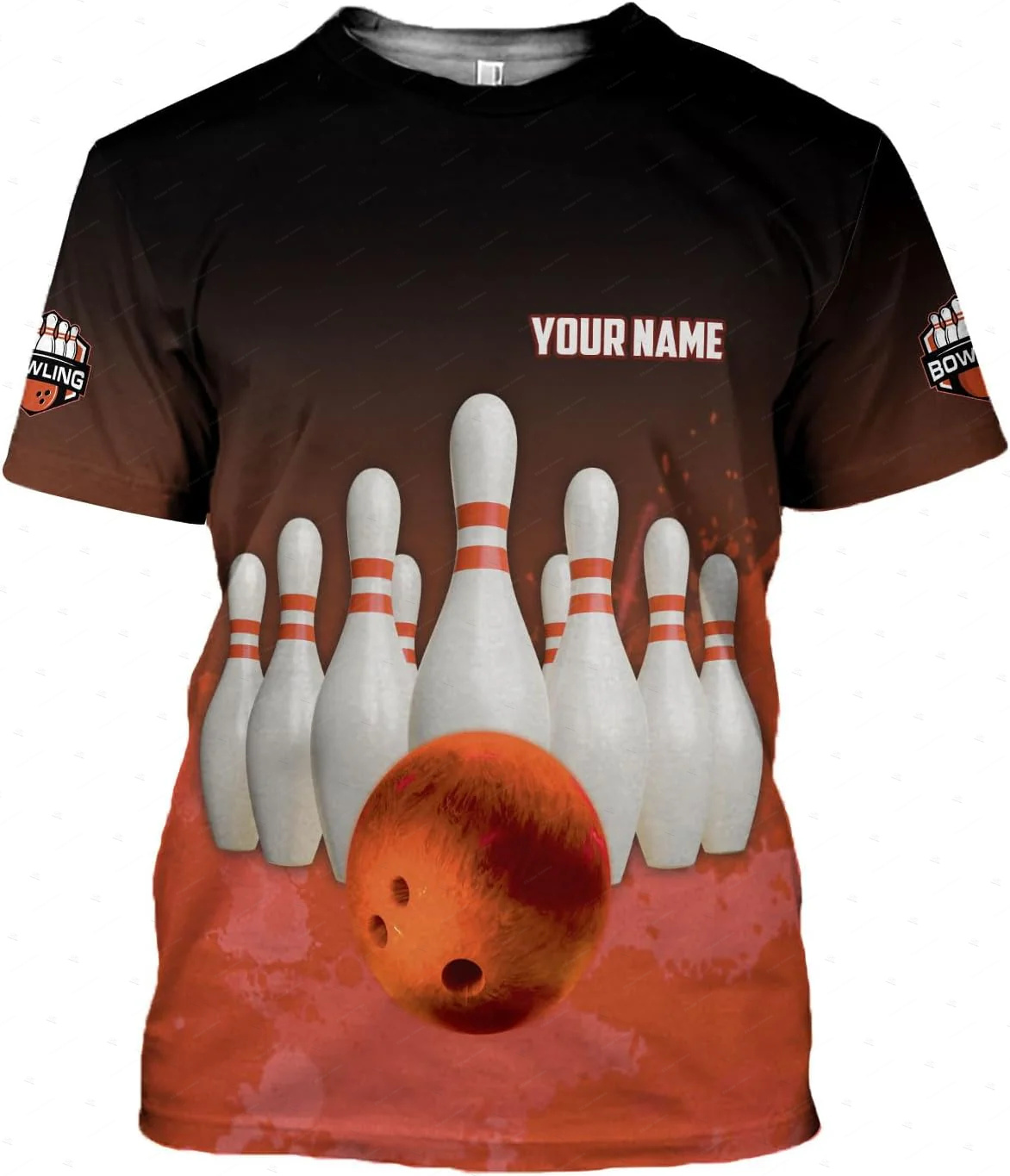 Custom Name Gradient Bowling F - đánh giá và giá Short Sleeve Bowling Shirt Retro