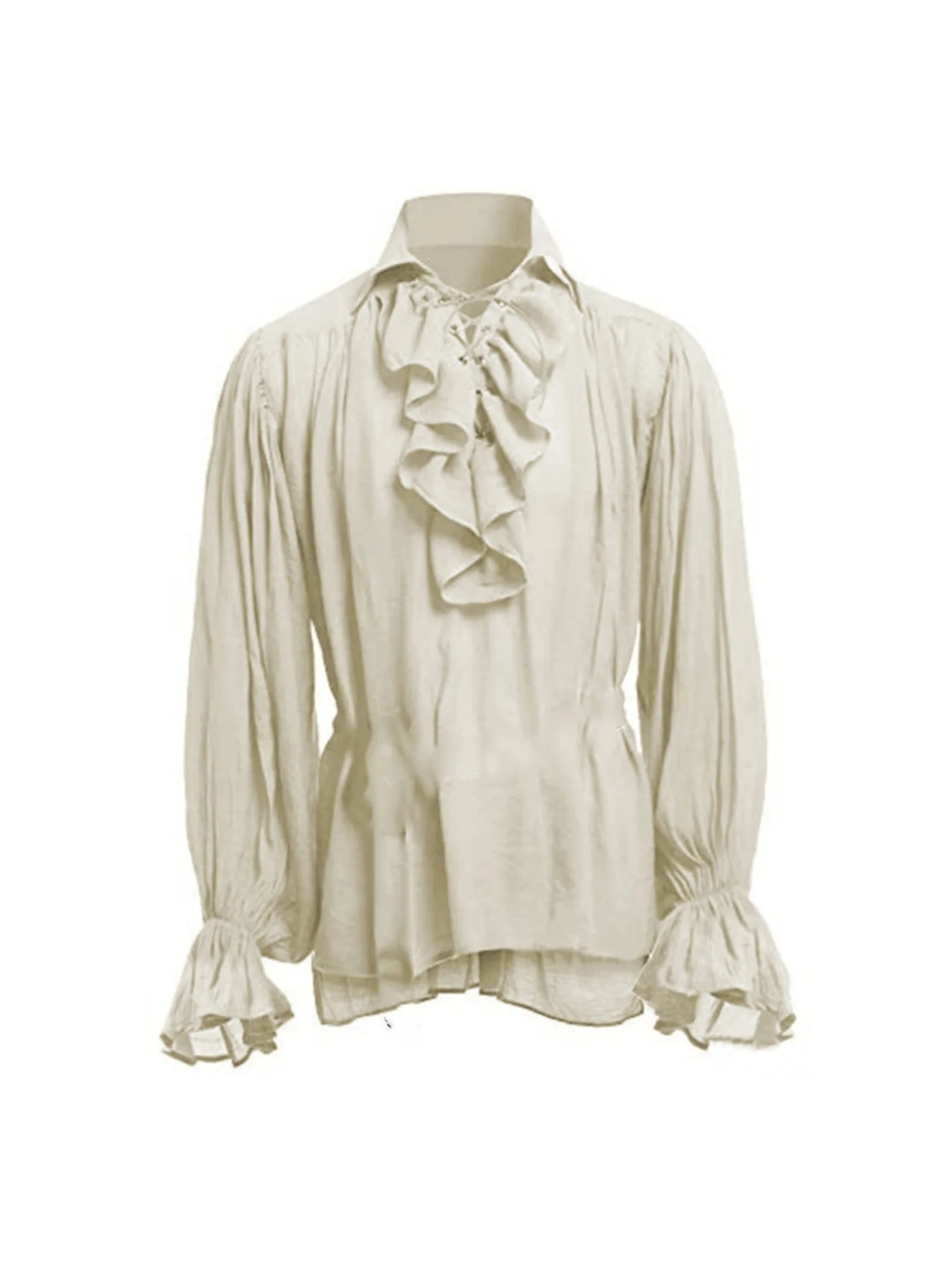 Men Pirate Shirt Vampire Princ - đánh giá và giá Medieval Gothic Lace Up Pirate Shirt