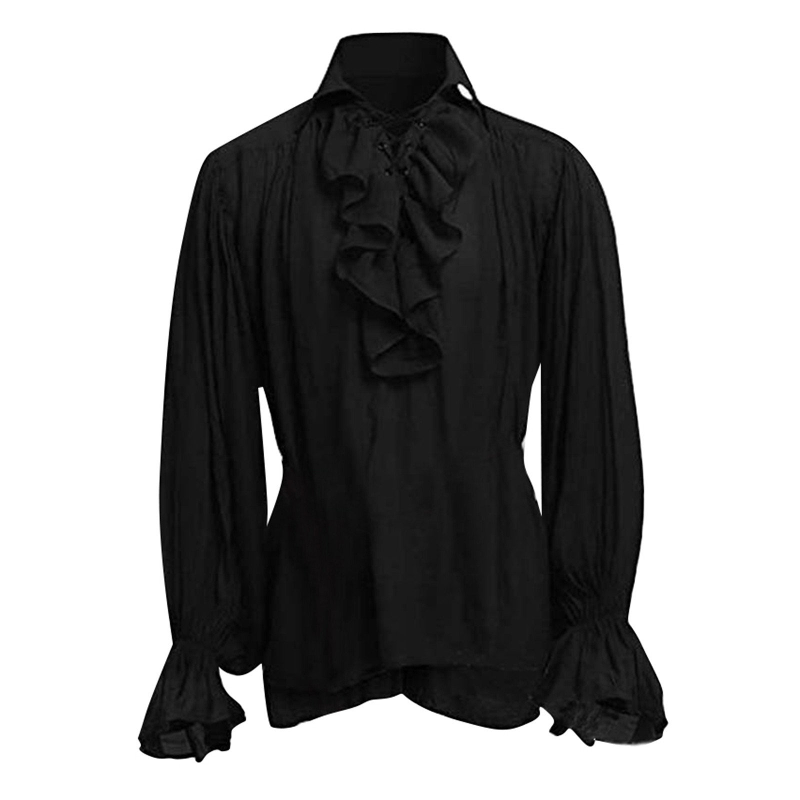 Mens Halloween Lace Up Pirate  - đánh giá và giá Medieval Gothic Lace Up Pirate Shirt
