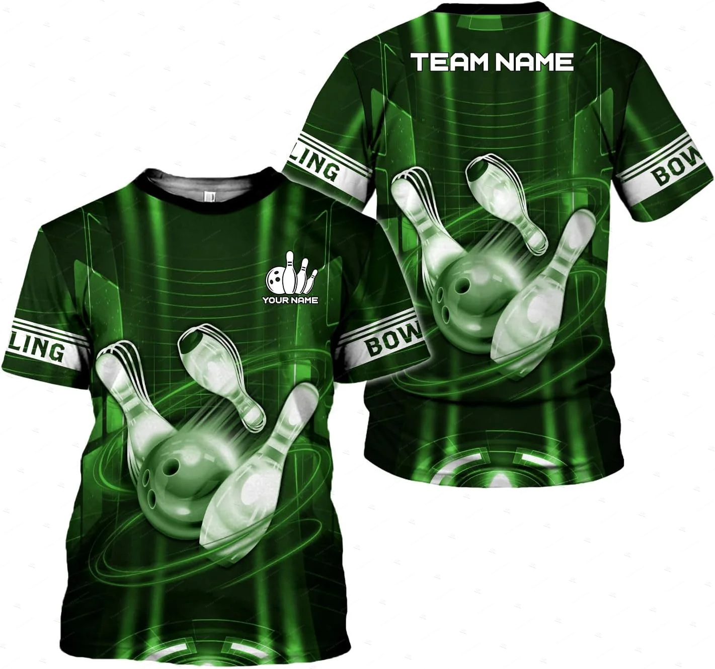 Custom Name Gradient Bowling F - đánh giá và giá Short Sleeve Bowling Shirt Retro
