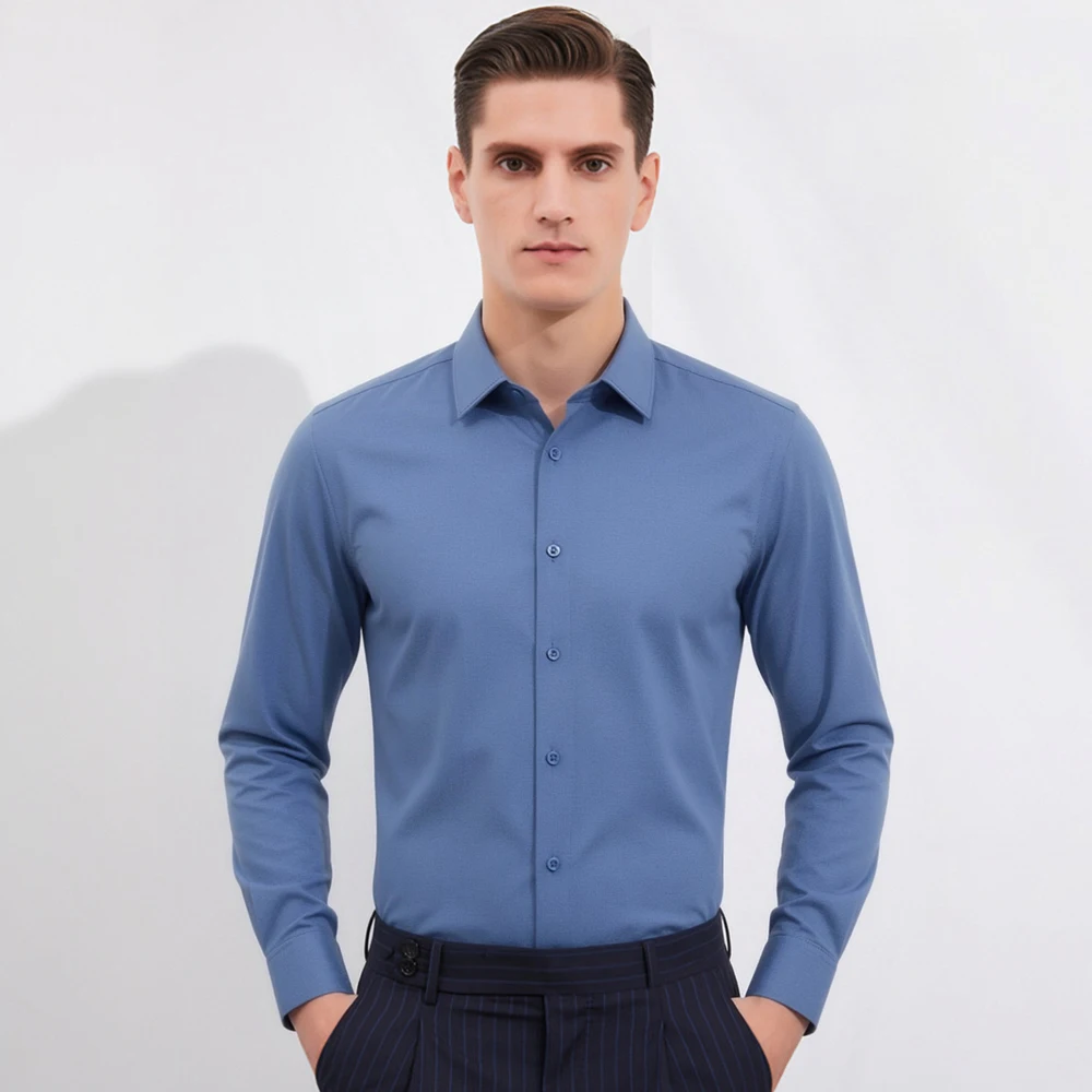 Men‘s Satin-Like Long Sleeve B - đánh giá và giá Breathable Bamboo Fiber Shirt Non Iron