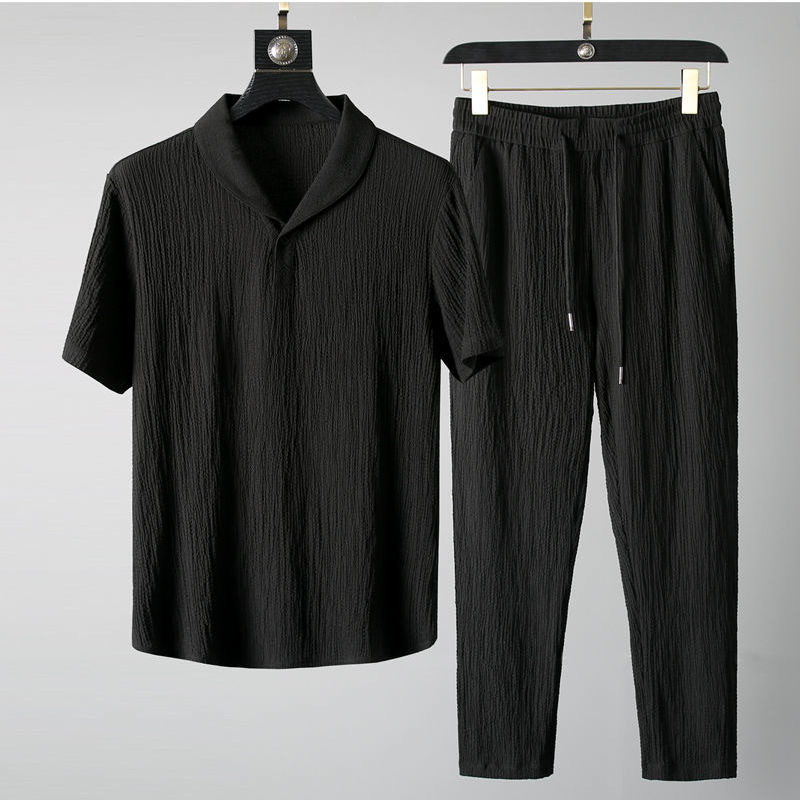 Summer Ultra-thin Two-piece Ic - đánh giá và giá Mens Linen Shirt Long Sleeve
