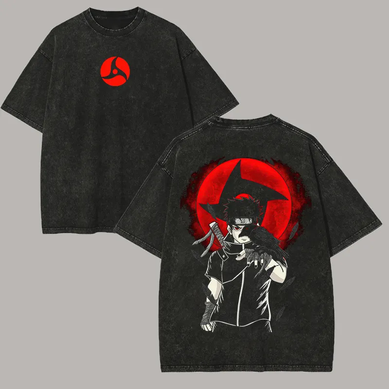 Naruto Shisui Uchiha T Shirt M - đánh giá và giá Acid Wash Vintage Graphic T Shirt