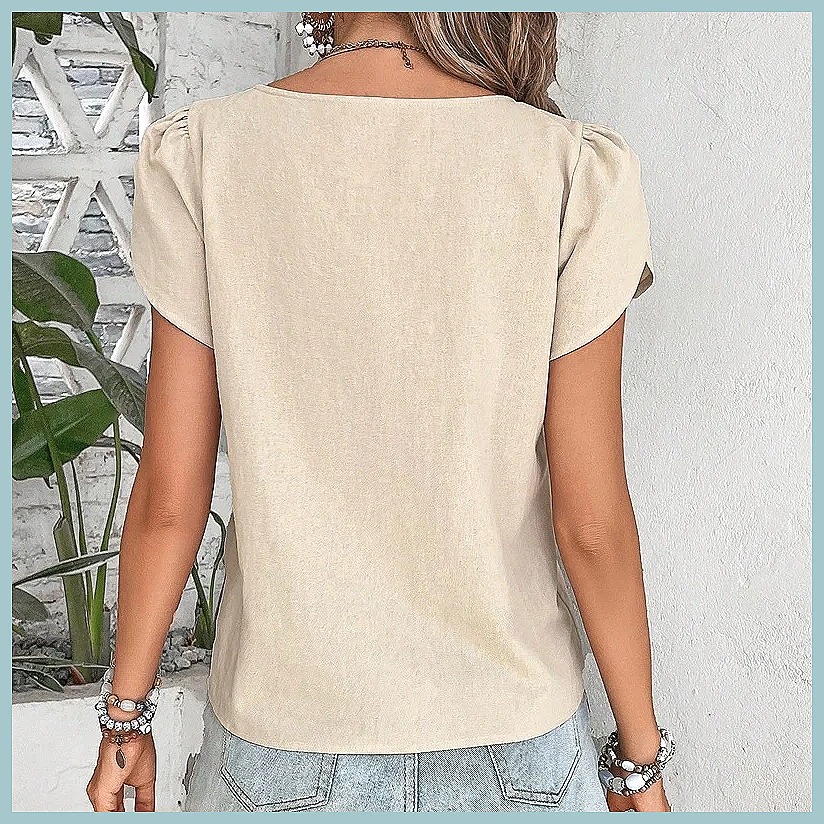 2024 Summer Vintage Solid Colo - đánh giá và giá Shirts